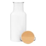 Aluminiowa butelka ECO TRANSIT, kolor biały - obrazek 2