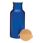 Aluminiowa butelka ECO TRANSIT, kolor niebieski - obrazek 2