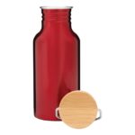 Aluminiowa butelka ECO TRANSIT, kolor czerwony - obrazek 4