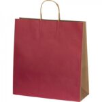 Torba papierowa duża 120 g/m2, kolor bordowy