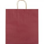 Torba papierowa duża 120 g/m2, kolor bordowy - obrazek 2