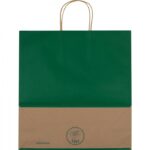 Torba papierowa duża 120 g/m2, kolor zielony - obrazek 3