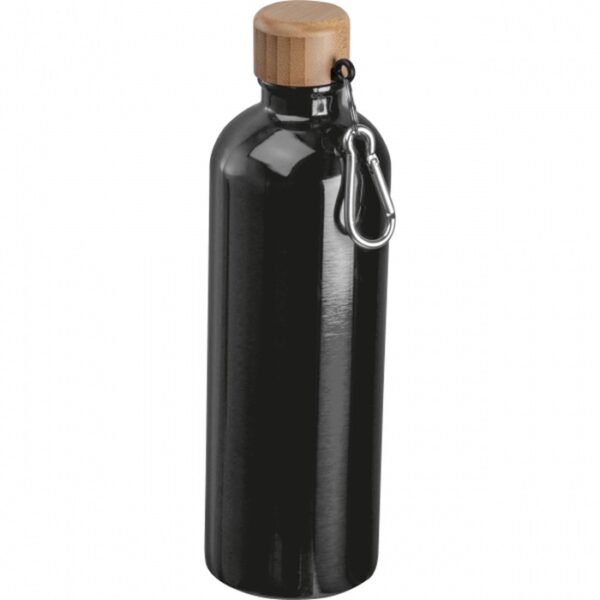 Butelka metalowa Niccola 750 ml, kolor czarny