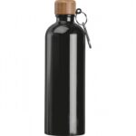 Butelka metalowa Niccola 750 ml, kolor czarny - obrazek 2