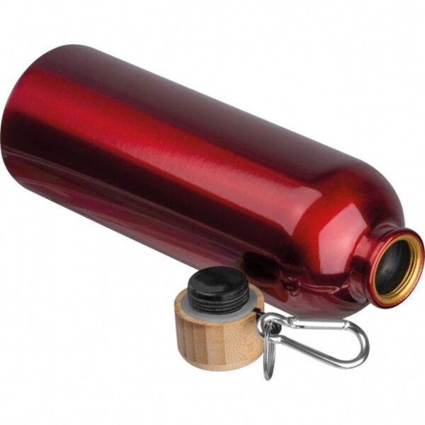 Butelka metalowa Niccola 750 ml, kolor czerwony - obrazek 2