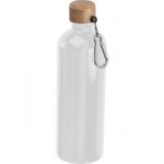 Butelka metalowa Niccola 750 ml, kolor biały