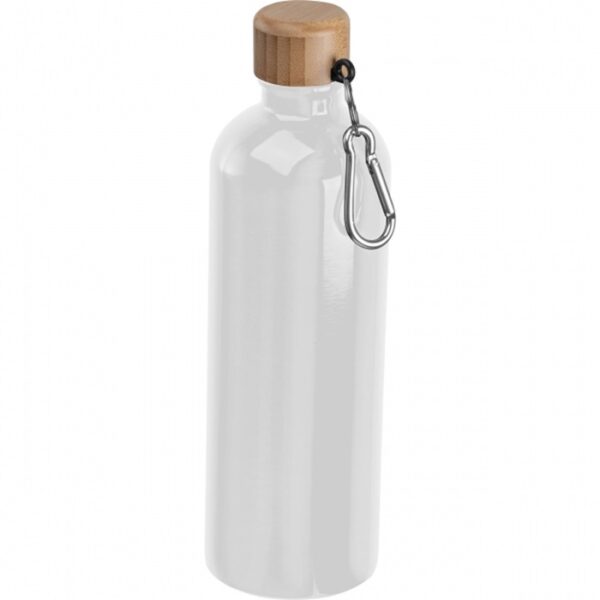 Butelka metalowa Niccola 750 ml, kolor biały
