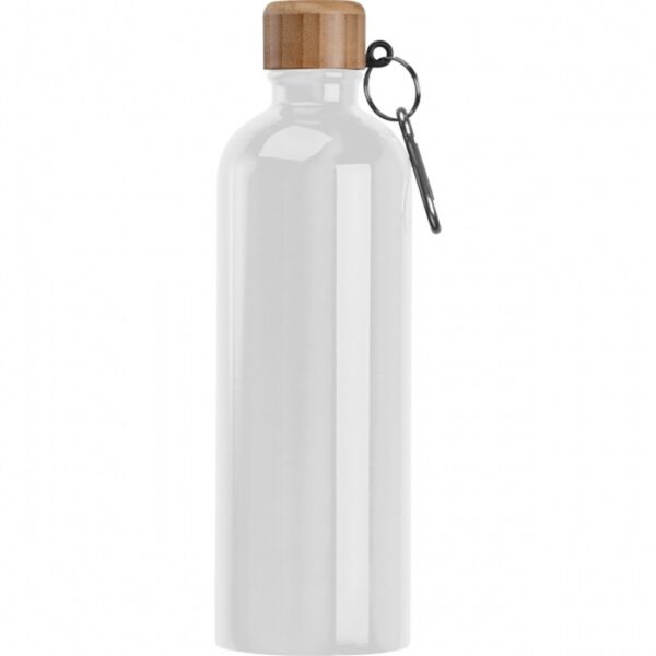 Butelka metalowa Niccola 750 ml, kolor biały - obrazek 3