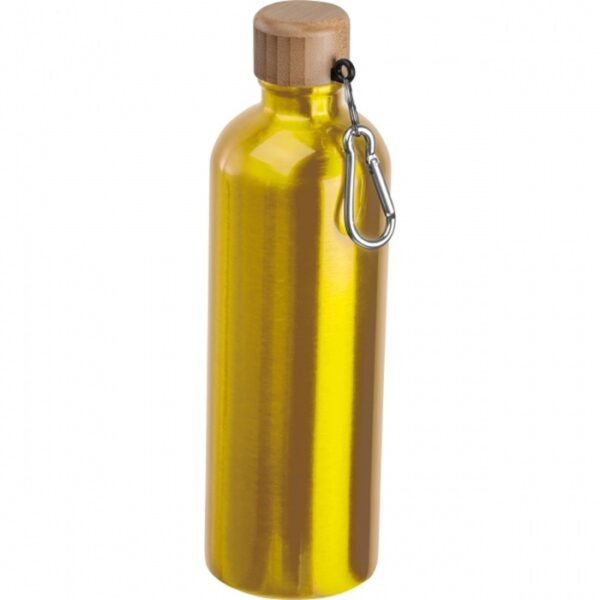 Butelka metalowa Niccola 750 ml, kolor żółty