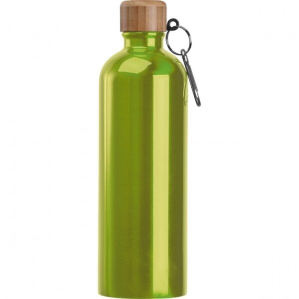 Butelka metalowa Niccola 750 ml, kolor jasnozielony - obrazek 3