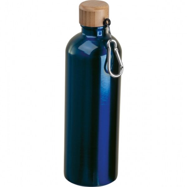 Butelka metalowa Niccola 750 ml, kolor granatowy
