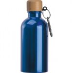 Butelka metalowa Mattia 400 ml, kolor niebieski - obrazek 3