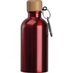 Butelka metalowa Mattia 400 ml, kolor czerwony - obrazek 3