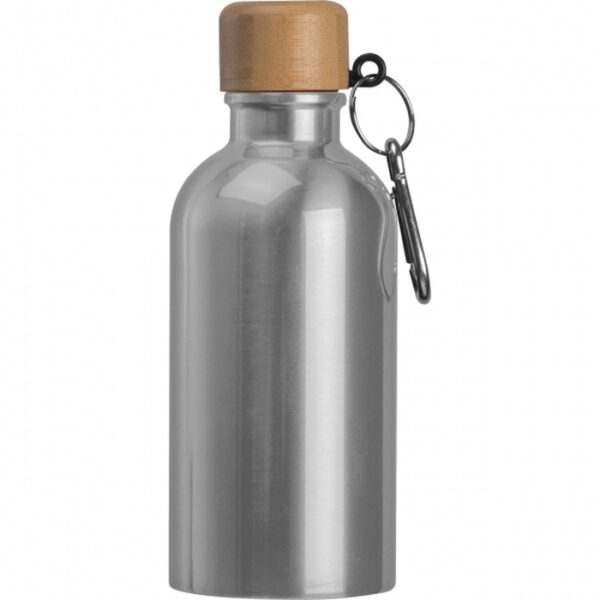 Butelka metalowa Mattia 400 ml, kolor szary - obrazek 3