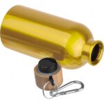 Butelka metalowa Mattia 400 ml, kolor żółty - obrazek 2