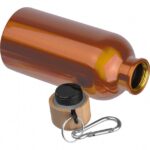 Butelka metalowa Mattia 400 ml, kolor pomarańczowy - obrazek 2