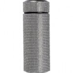 Butelka termiczna 350 ml z cyrkoniami, kolor szary - obrazek 3