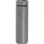 Butelka termiczna 500 ml z cyrkoniami, kolor szary - obrazek 2