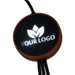 Kabel z ładowarką indukcyjną 4w1, kolor beżowy - obrazek 4