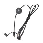 Kabel 4w1 z podświetlnym logo - LH-ZM02, kolor czarny