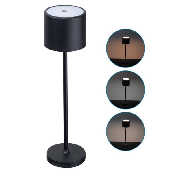 Lampka stołowa MODEST, kolor czarny