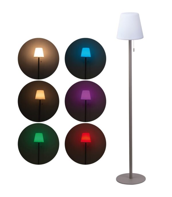 Lampa zmieniająca kolory BRIDGET, kolor biały