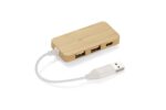Rozdzielacz bambusowy HUB USB RIVO