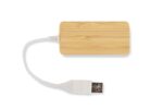 Rozdzielacz bambusowy HUB USB RIVO - obrazek 3