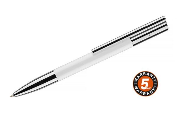 Długopis z pamięcią USB BRAINY 16 GB, kolor biały
